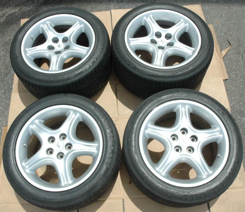 Ferrari 456 17 inch used wheels with michelin tires oem 456m gt gta 355 550 575