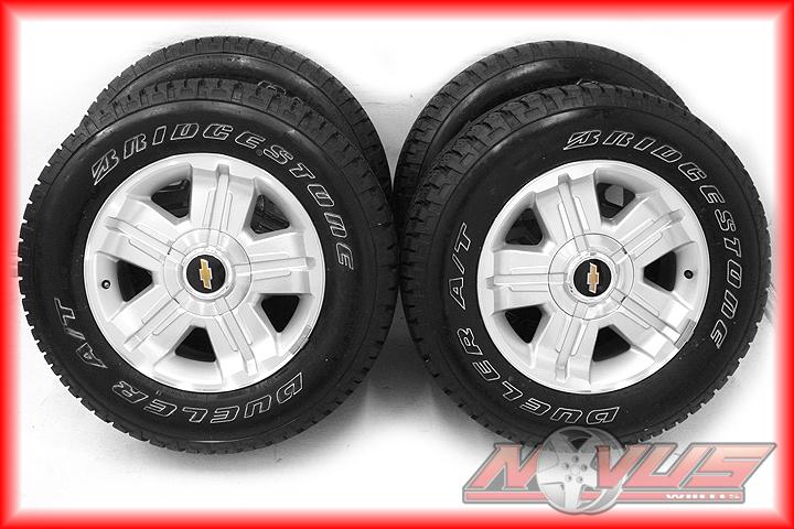18" chevy silverado z71 tahoe gmc yukon sierra oem wheels bridgestone tires 20