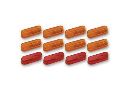 Pacer running board / marker lights - amber 8-pack red 4-pack  20-401