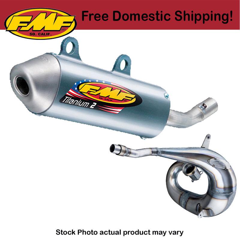 Fmf full exhaust system titanium 2 silencer & factory fatty pipe 2012 2013 ktm