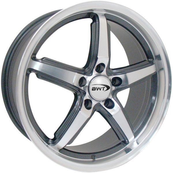 17x7.5 bwt eurospoke silver wheel/rim(s) 5x120 5-120 17-7.5