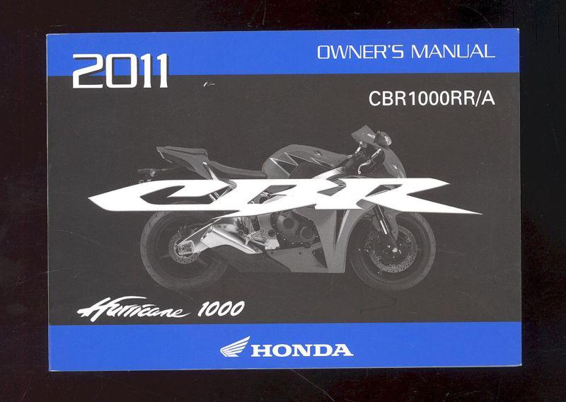 2011 honda cbr1000rr/a  / hurricane 1000 owner`s manual /  unused