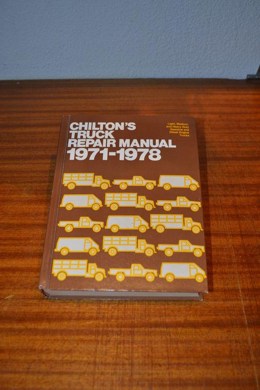 Excellent condition-chilton's truck and van repair  manual1971-1978 hardcover
