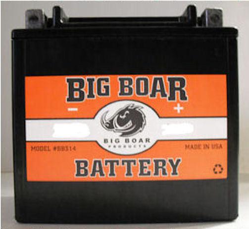 Small bb314 big boar mini battery harley chopper bobber custom softail rigid
