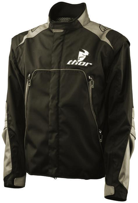 Thor range waterproof mx motorcycle jacket black lg/large