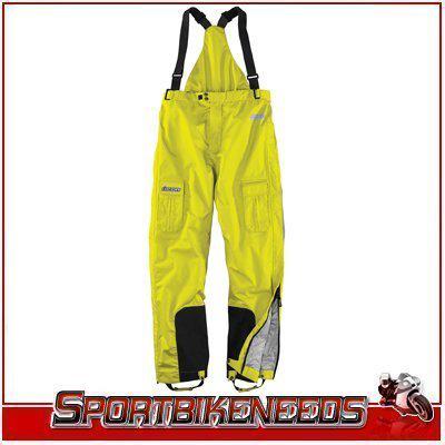 Icon pdx waterproof bibs overpants yellow large lg
