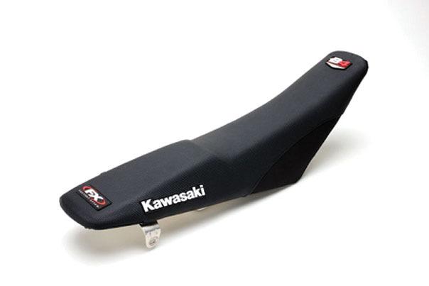 Factory effex b4 ballisti-grip seat cover black for kawasaki kx