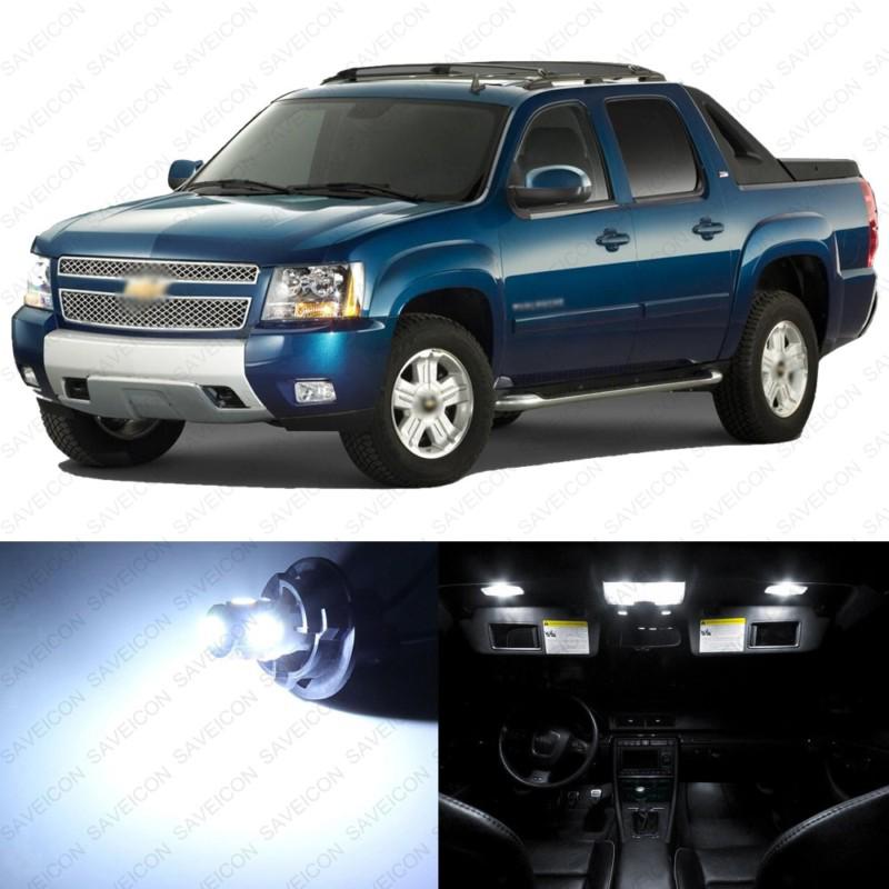 17 x xenon white led interior light package for 2002-2006 chevy avalanche