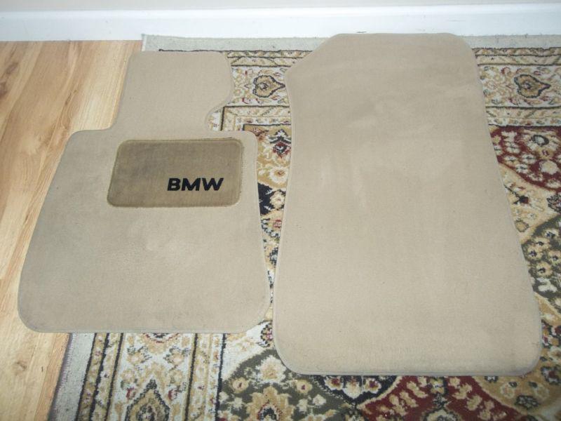 Bmw 325i seris floor mats beige in color . these came out of daughters 2006 bmw 