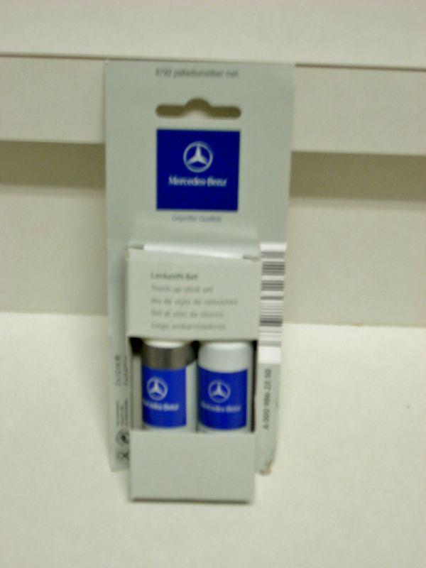 Genuine mercedes benz two part touch up paint  9792 palladium silver oem