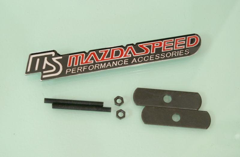 New metal mazdaspeed grill emblem badge fit mazda front grille 