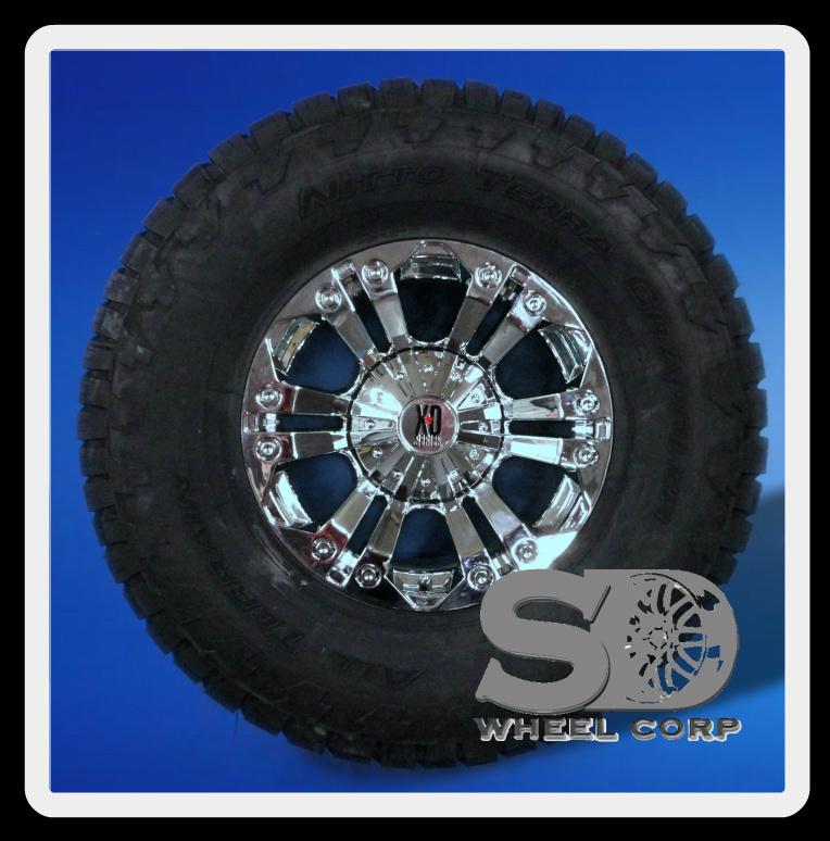 18" xd monster chrm / 355-65-18 nitto terra grappler at