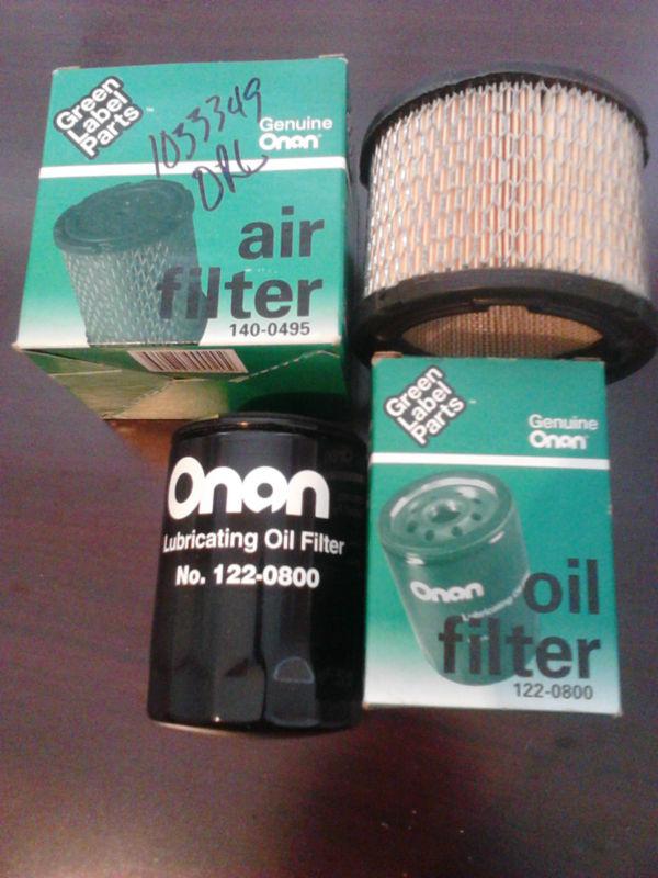Onan generators air and oil filter 122 - 0800    122-0800   140 - 0495  140-0495