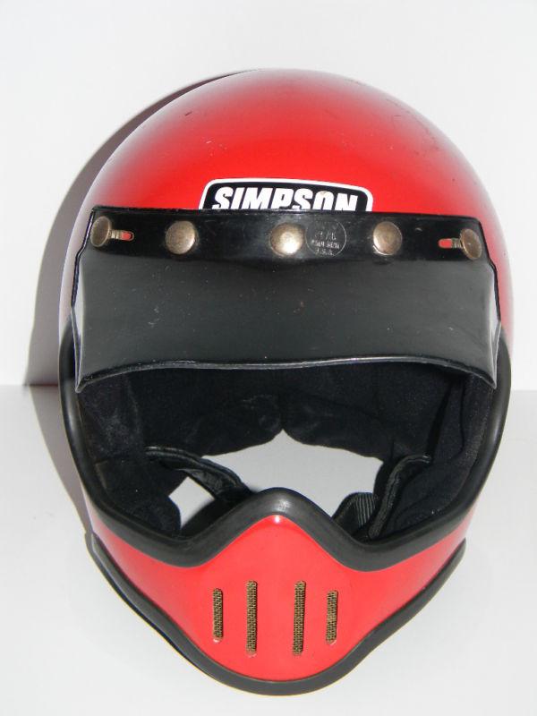 Simpson motorcycle helmet vintage racing 