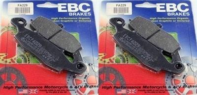 Ebc kevlar organic front brake pads 2 sets 2007-2013 kawasaki kle650 versys