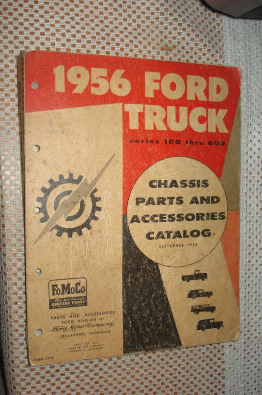 1956 ford truck chassis parts catalog original fomoco book rare numbers book