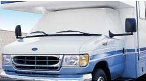 Ford class c rv 1996 - 2011 white windshield & side windows privacy cover