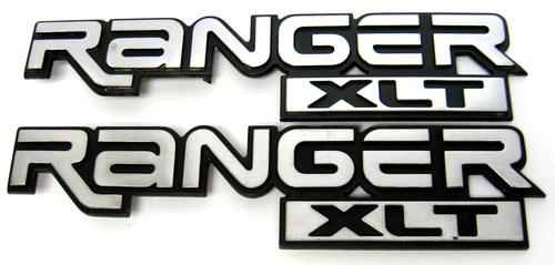 Ford ranger xlt fender emblems nameplate pair