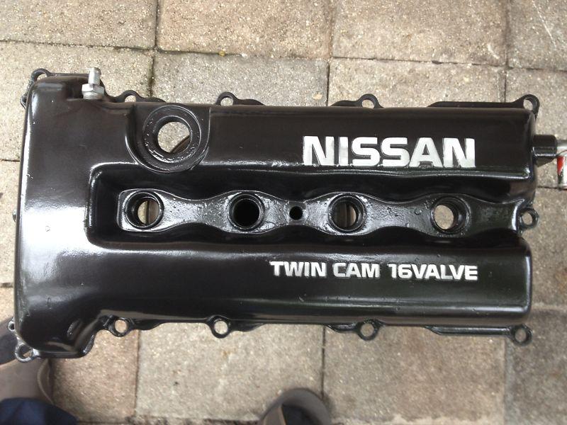 91-98 nissan sentra se-r/200sx sr20de valve cover oem (black)