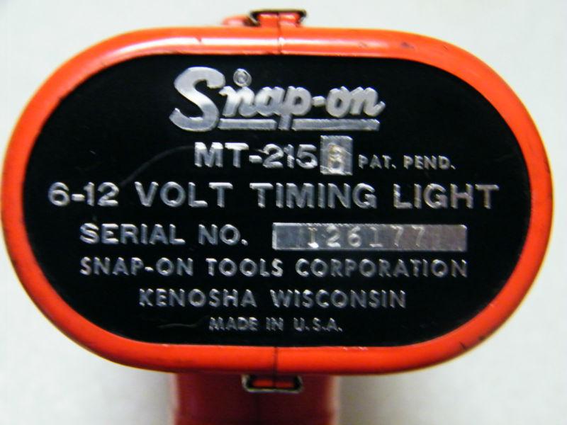 NO RESERVE SNAP ON 6-12 VOLT TIMING LIGHT MODEL MT-215B, US $19.99, image 6