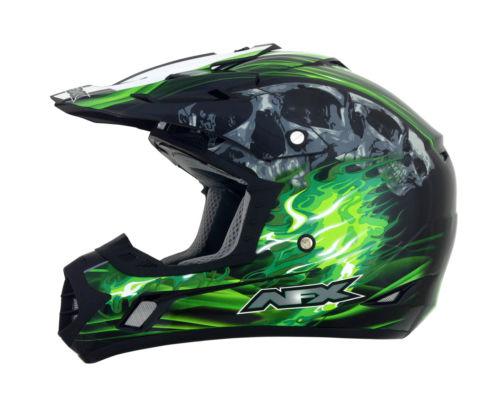 Afx fx-17 inferno mx offroad helmet black/green multi