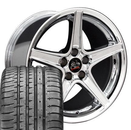 18" polished saleen style wheels tires rims fits mustang® gt