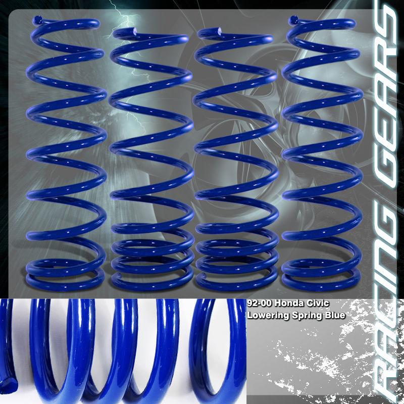 Honda civic del sol acura integra jdm 1.6" suspension blue lowering springs kit