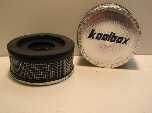 2 new kool box inlet air filters for driver air box air conditioner 092715-22