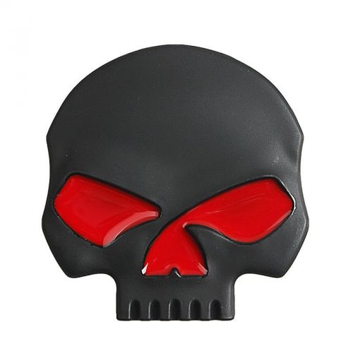 Black devil skull head emblem sticker badge 3d metal demon for harley-davidson
