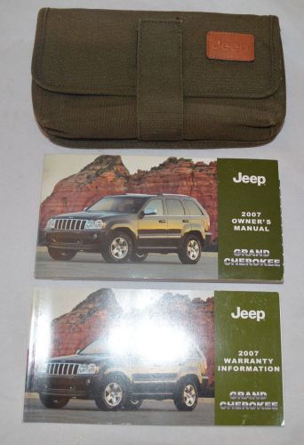 Grand cherokee 2007 jeep suv owners  manual