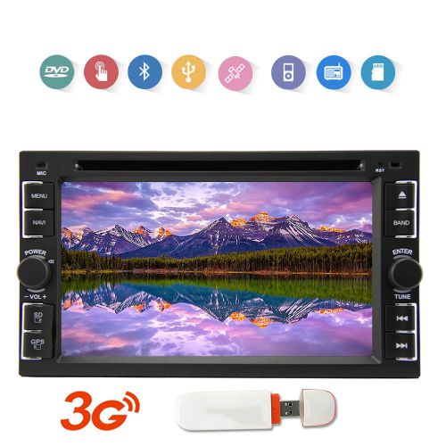 3g car dvd in-dash gps navi 6.2&#034; touch screen ipod bluetooth built-in mic stereo