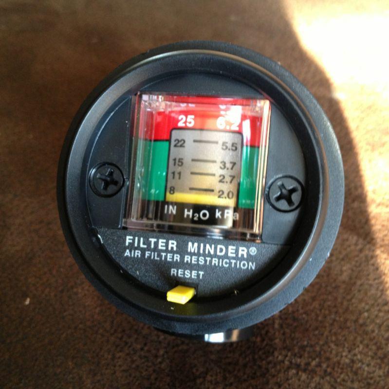Filter minder air restriction gauge