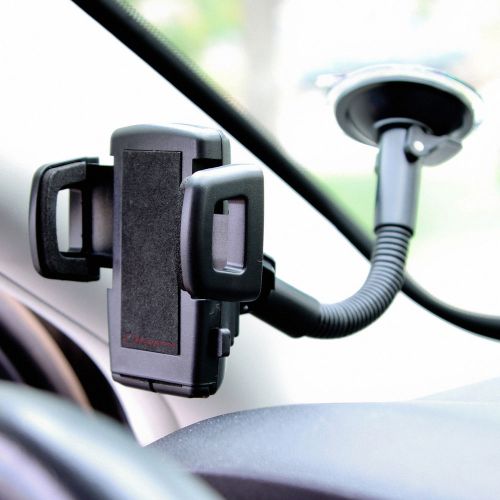 Gooseneck car windshield mount holder for iphone ipod smart cell phone mp3 gps
