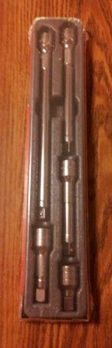 New snap-on 1/2" drive 2" to 11" long knurled extension set 305asx sealed