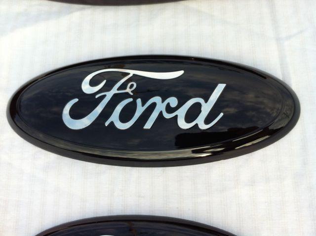 2005-11 ford trucks all 9" grille emblem"custom cover","black" goes over your 9"