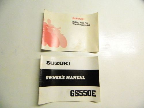80 suzuki gs550e gs550 gs 550 e owners manual