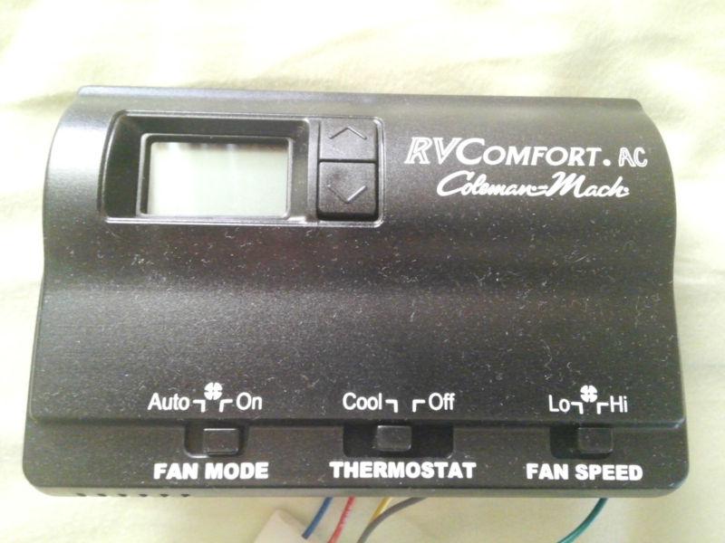 Rv comfort coleman mach thermostat trailer camper rv black digital