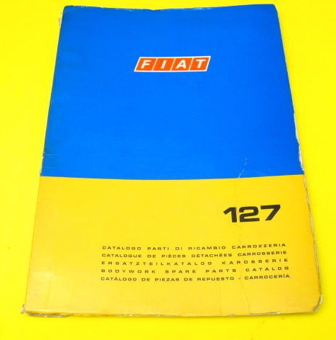 Fiat 127 series i factory bodywork parts manual