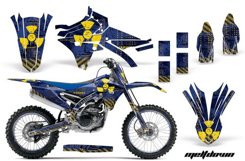 Amr racing yamaha yz 250/450f graphics # plate kit mx bike decal 14-16 meltdown