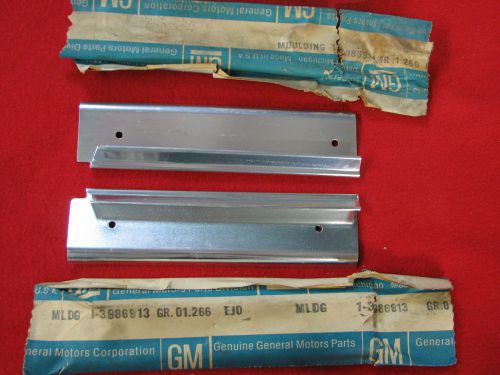 Nos 71 impala belair caprice grille extensions pair gm chevy convertible 454