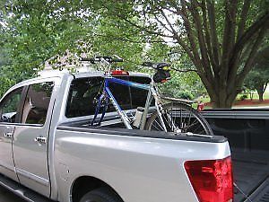 Bike mount for nissan titan &amp; frontier - unitrack bicycle rack connects to rail