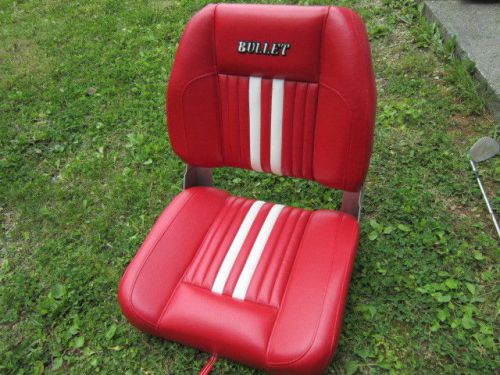 Bullet bass boat seat red fishing pontoon, brand new