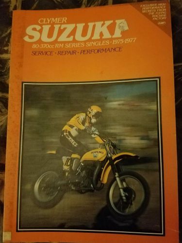 Clymer service manual suzuki rm series singles 80-370cc 1975-1977