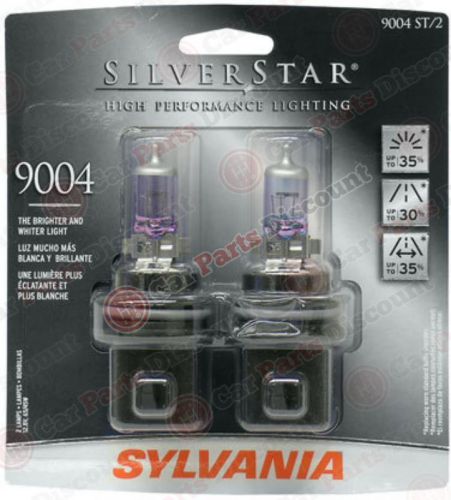 New sylvania silverstar bulb set - 9004 halogen (12v - 45/65w), 31645