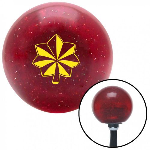 Yellow major and lieutenant colonel red metal flake shift knob 16mm x 1.5