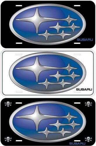 Subaru aluminum novelty auto license plate