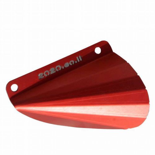 Husqvarna te 310 aluminum radiators &amp; mufler heat protector anodized red new