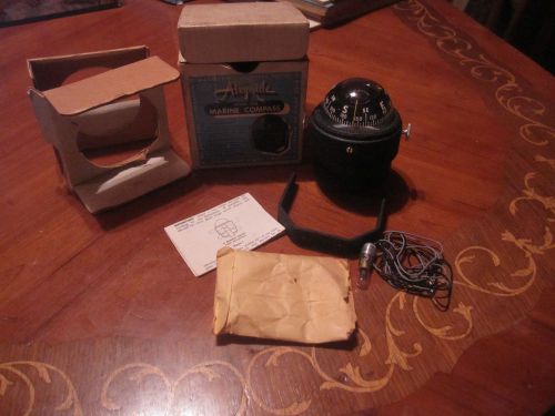 Airguide marine compass illuminated model 88b small boat vintage antique gps