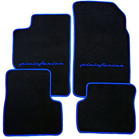 Black-blue velours pf mat set for peugeot 406 coupe lhd/rhd