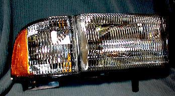 R headlight & corner light lamp 94-01 dodge ram pickup